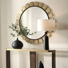 Toluca Round Brass Mirror by Uttermost