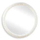 Akiko White Round Mirror by Uttermost