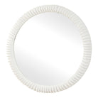 Akiko White Round Mirror by Uttermost