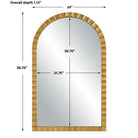 Dandridge Gold Arch Mirror by Uttermost
