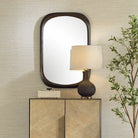 Malone Rectangular Mirror in Bronze by Uttermost