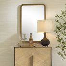 Vestry Antique Brass Mirror by Uttermost
