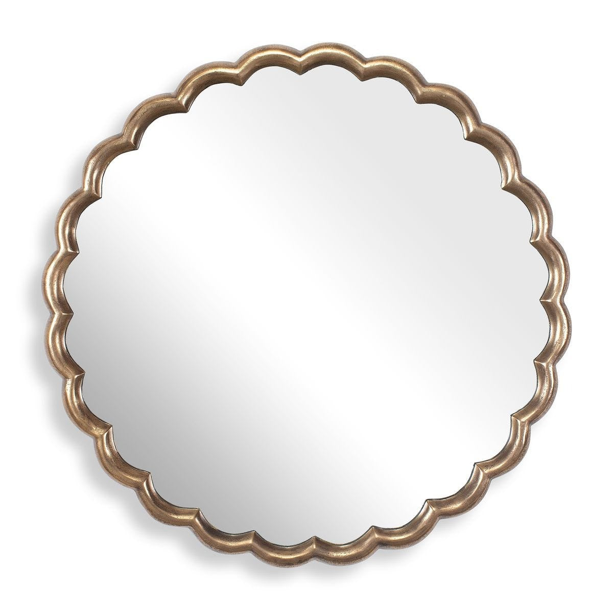 Cerrito Antique Brass Round Mirror by Uttermost