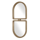 Jacques Art Deco Oval Mirror in Gold by Uttermost