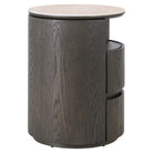 Nando Brown Oak 2-Drawer Bedside Table by Richmond Interiors