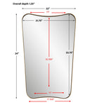 Belvoir Brass Mirror by Uttermost
