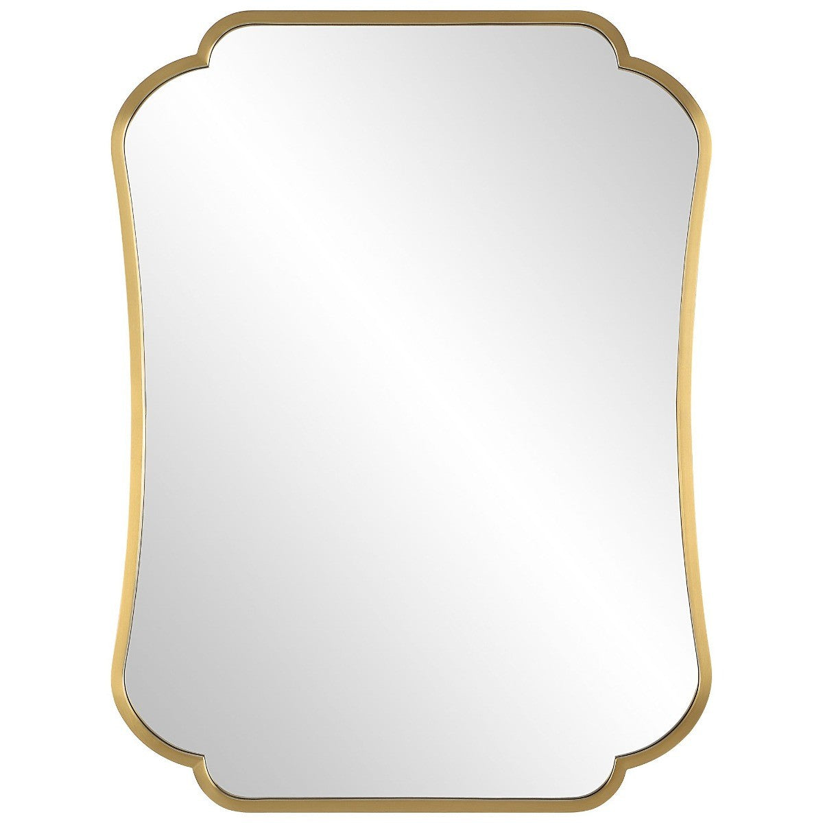 Athena Brushed Brass Mirror by Uttermost