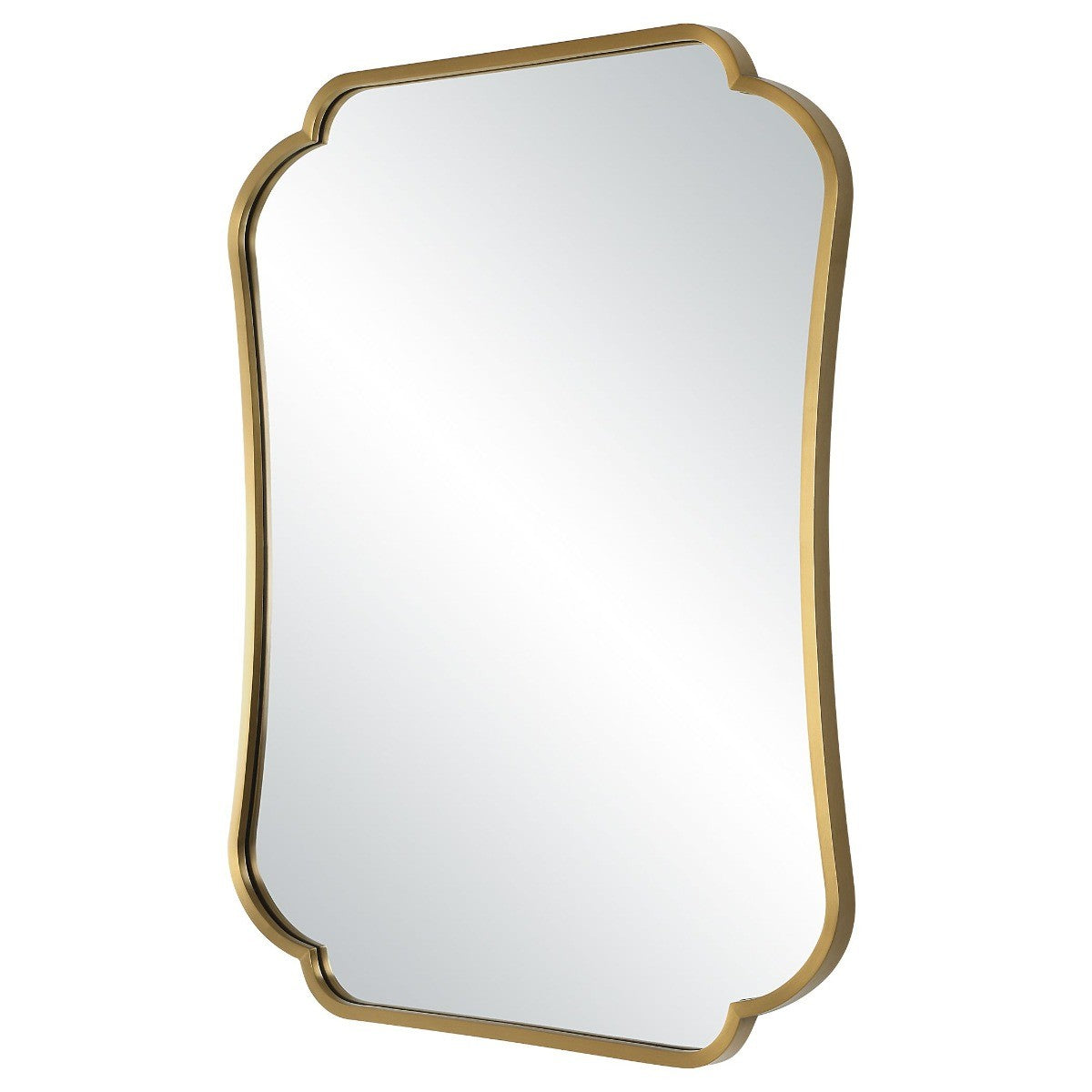 Athena Brushed Brass Mirror by Uttermost