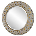 Copper Terrazzo Round Mirror by Uttermost