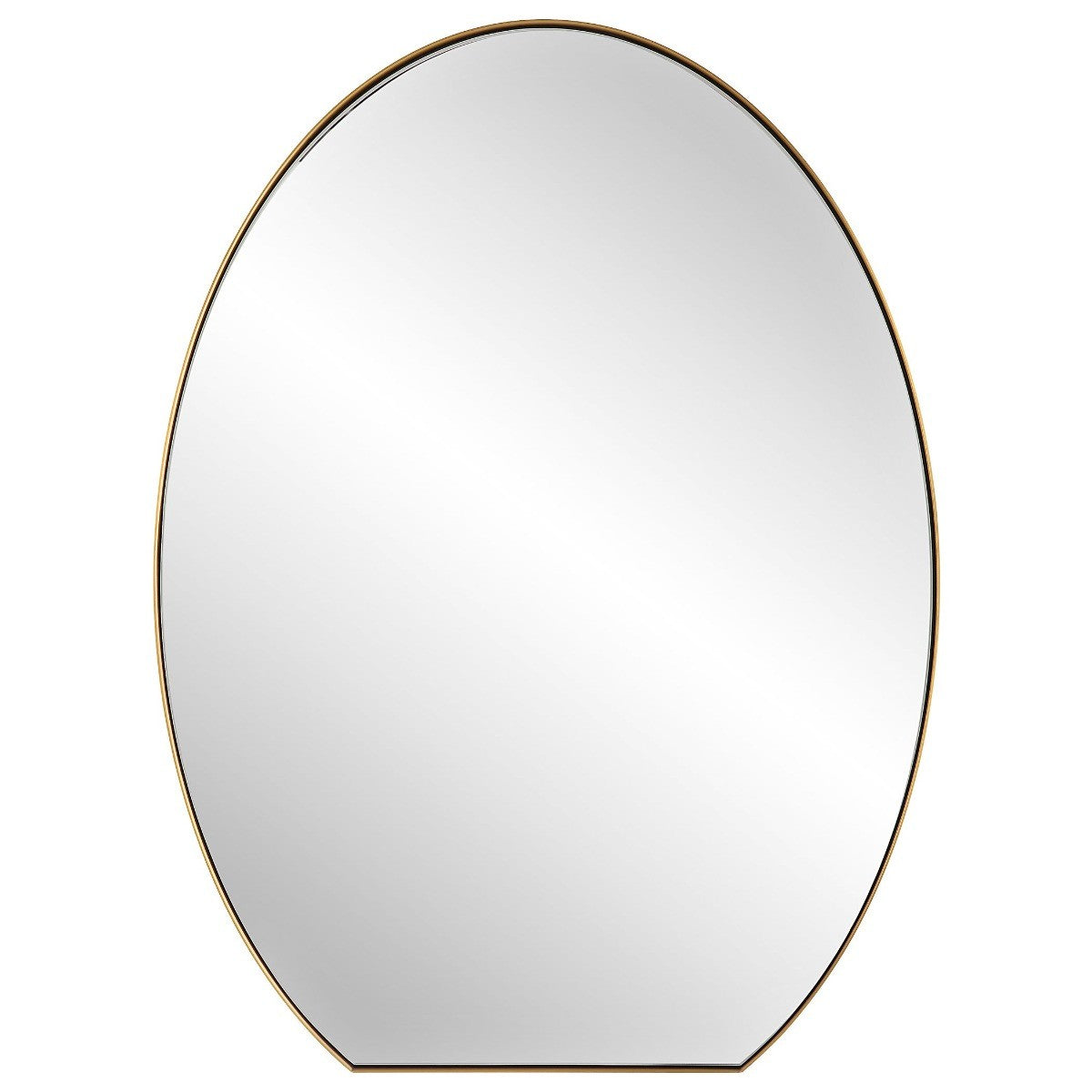 Cabell Brass Oval Mirror by Uttermost
