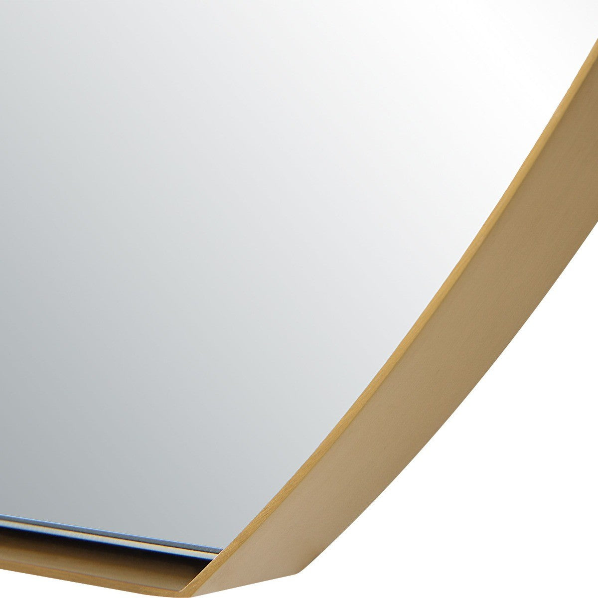 Cabell Brass Oval Mirror by Uttermost