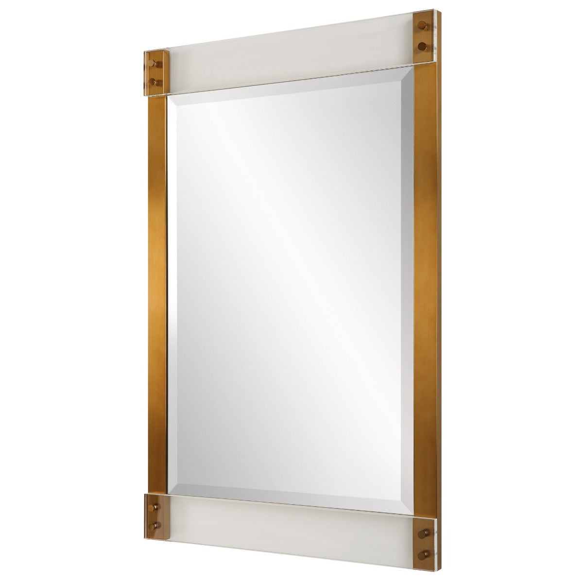 Nera Plated Brass Mirror by Uttermost
