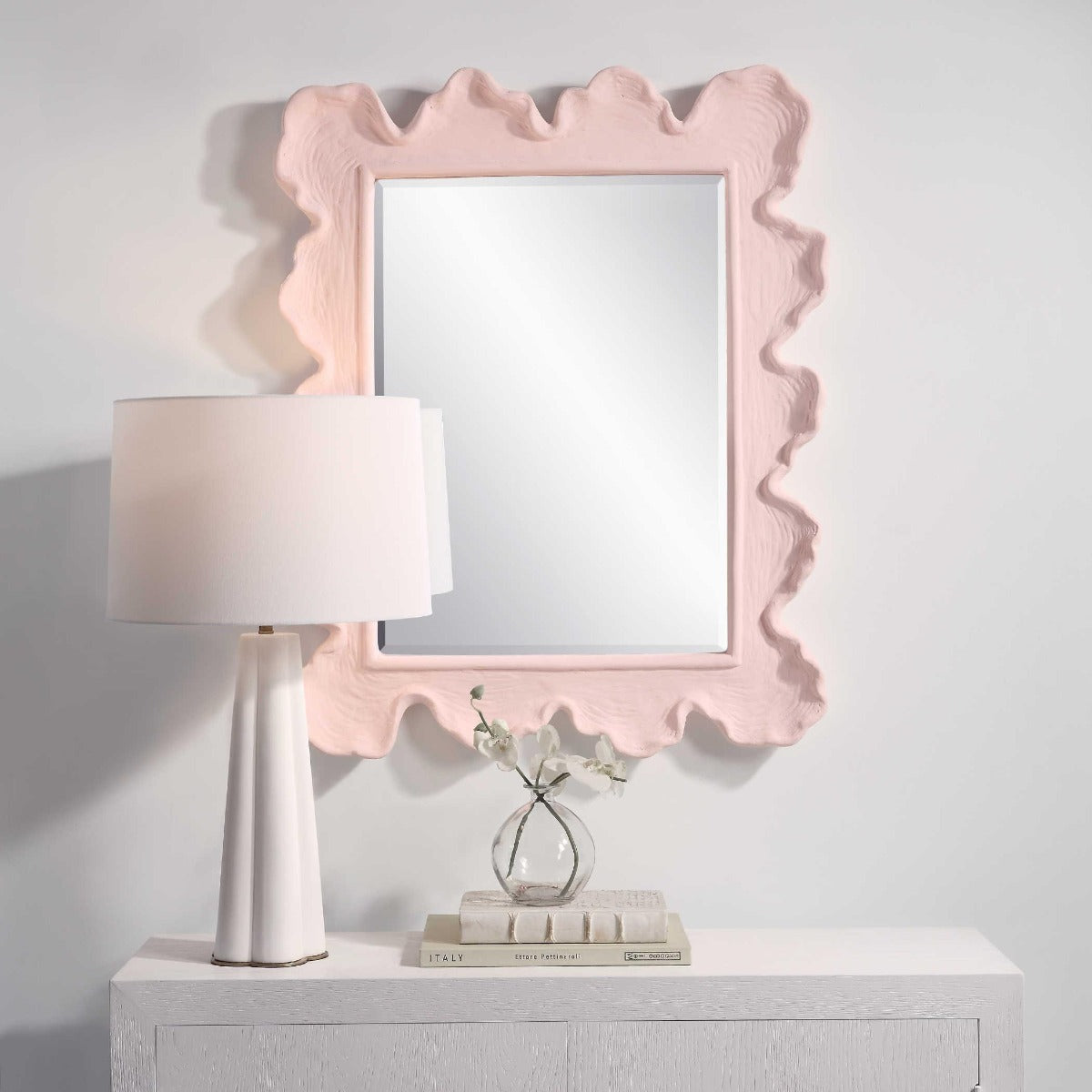 Sea Coral Pink Mirror by Uttermost