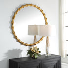 Nacala Round Gold Mirror by Uttermost