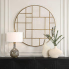 Geometric Round Mirror by Uttermost