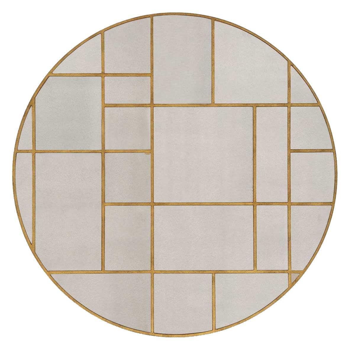 Geometric Round Mirror by Uttermost