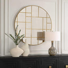 Geometric Round Mirror by Uttermost