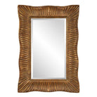 Emerson Scalloped Antique Gold Mirror by Uttermost
