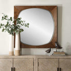 Garonne Square Walnut Mirror by Uttermost