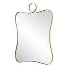 Talia Curved Rectangular Mirror in Brass by Uttermost