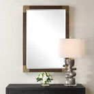 Rhea Walnut Mirror by Uttermost