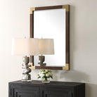 Rhea Walnut Mirror by Uttermost
