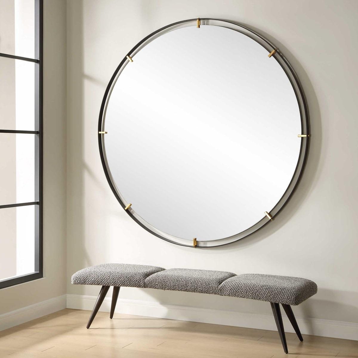 Grand Pendulum Round Mirror by Uttermost