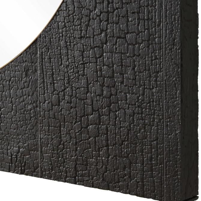Ember Black Square Mirror by Uttermost