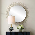 Aga Round Gold Mirror by Uttermost