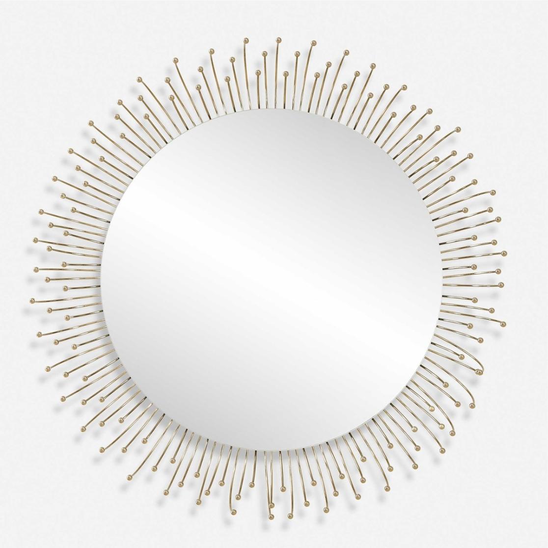 Aga Round Gold Mirror by Uttermost