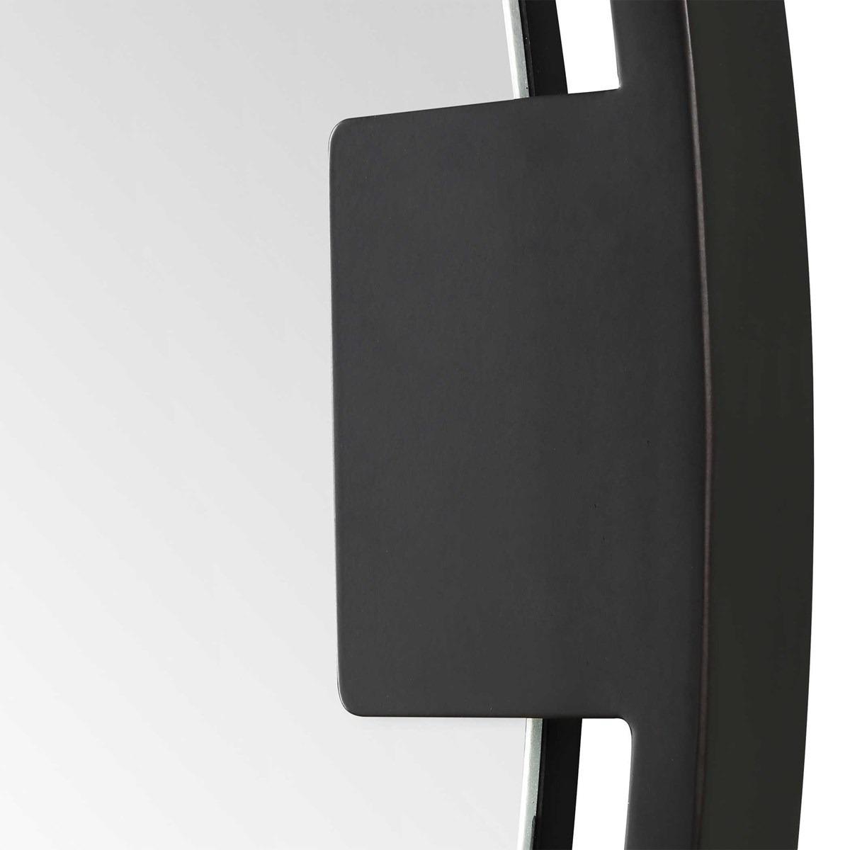 Cornelia Black Round Mirror by Uttermost