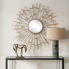 Tangled Bronze Round Mirror by Uttermost