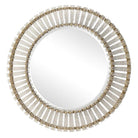 Denali Textured Glass Round Mirror by Uttermost
