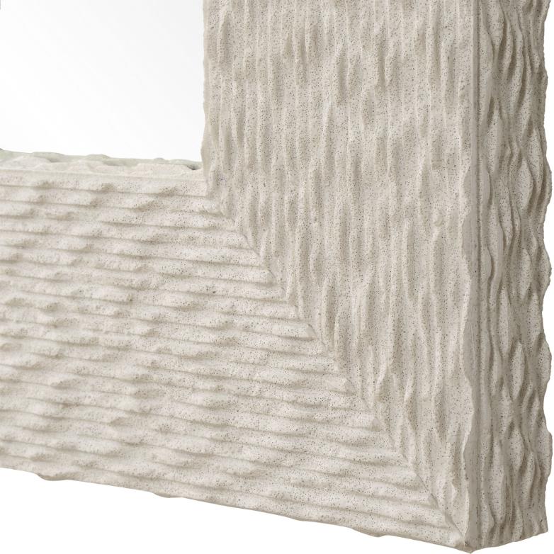 Everett Ivory Stone Mirror by Uttermost