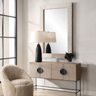 Everett Ivory Stone Mirror by Uttermost