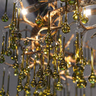 Serene Gold 15 Light Green Glass Chandelier Kensington