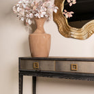 Bloomville Brass & Faux Shagreen Console Table by Richmond Interiors