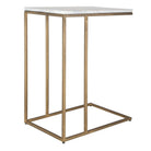 Thomas Side Table in Antique Brass by Keiichi