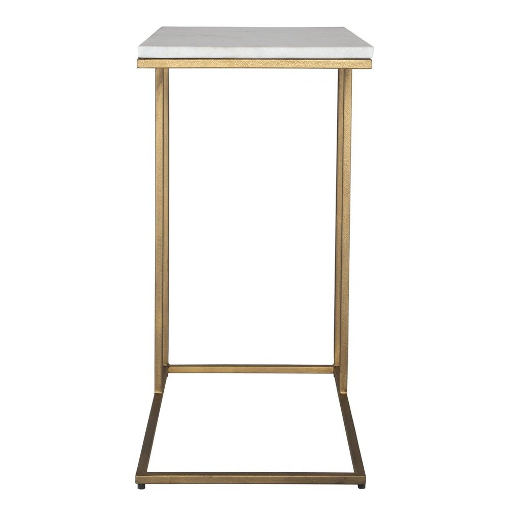 Thomas Side Table in Antique Brass by Keiichi