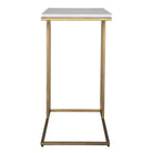 Thomas Side Table in Antique Brass by Keiichi