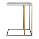 Thomas Side Table in Antique Brass by Keiichi