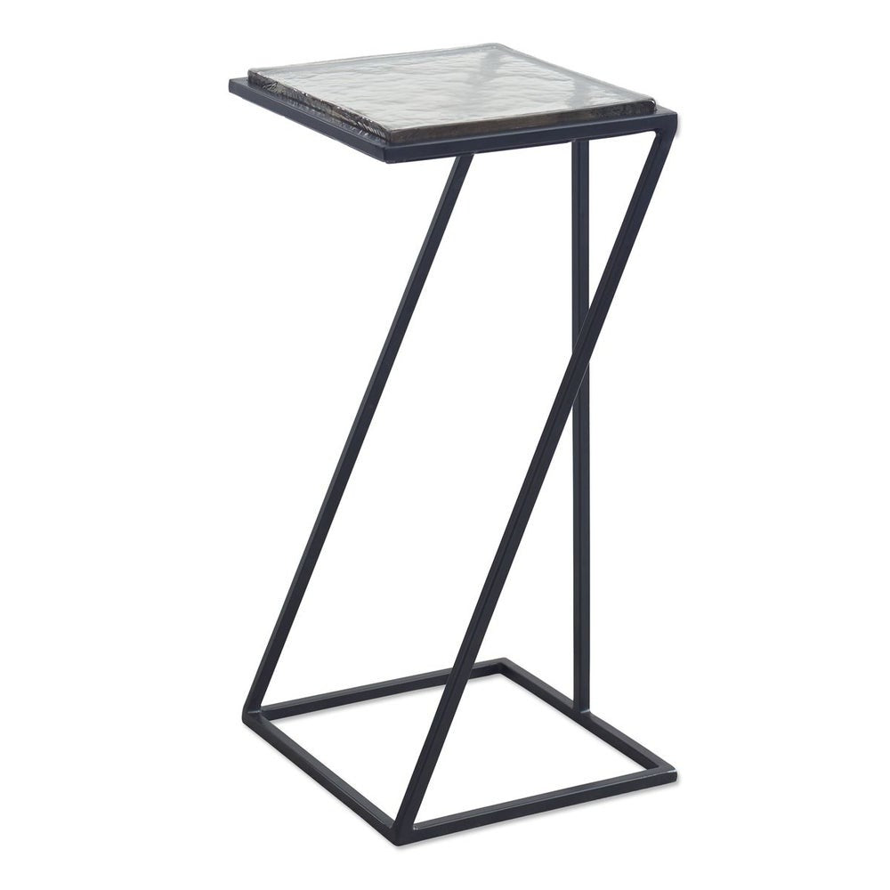 Chamber Square Side Table in Black by Keiichi