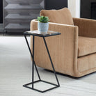 Chamber Square Side Table in Black by Keiichi