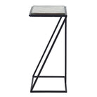 Chamber Square Side Table in Black by Keiichi
