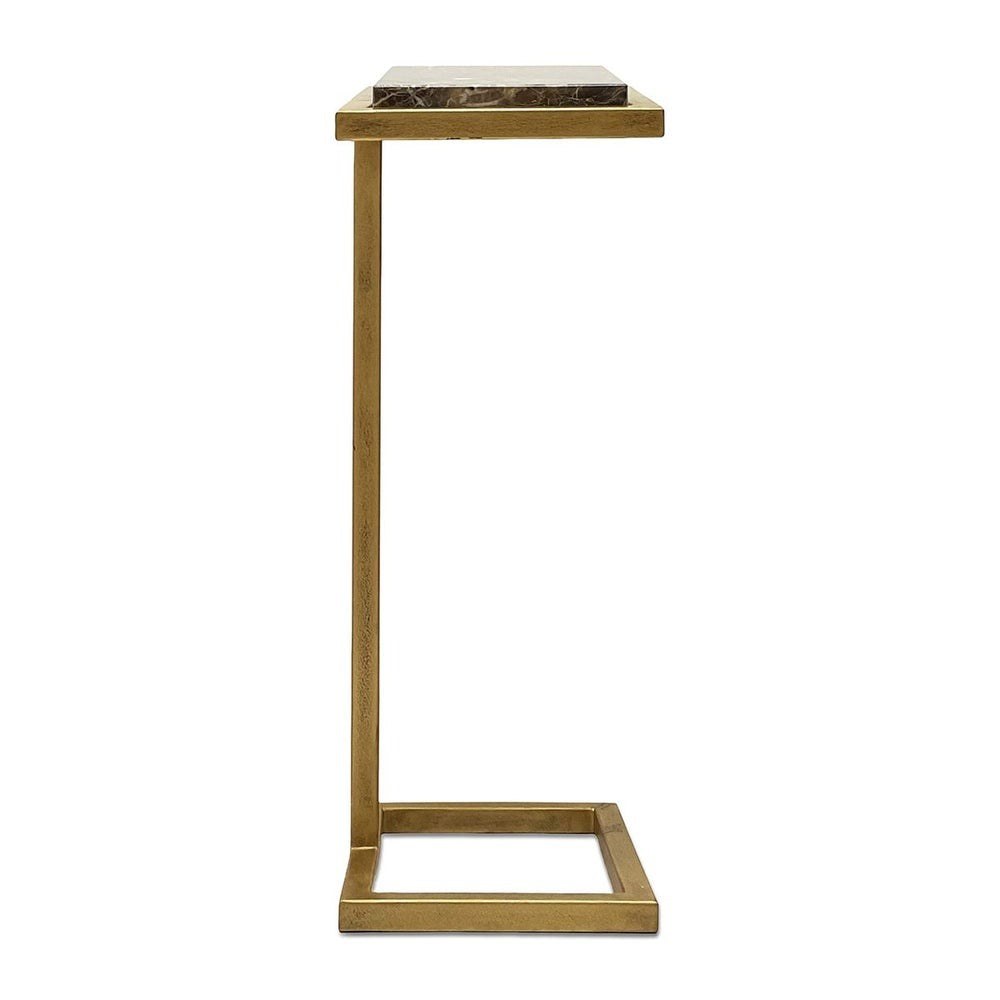 Myra Side Table in Antique Gold by Keiichi