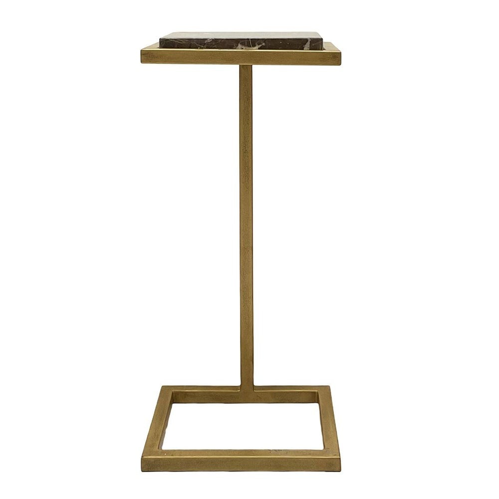 Myra Side Table in Antique Gold by Keiichi