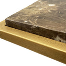 Myra Side Table in Antique Gold by Keiichi