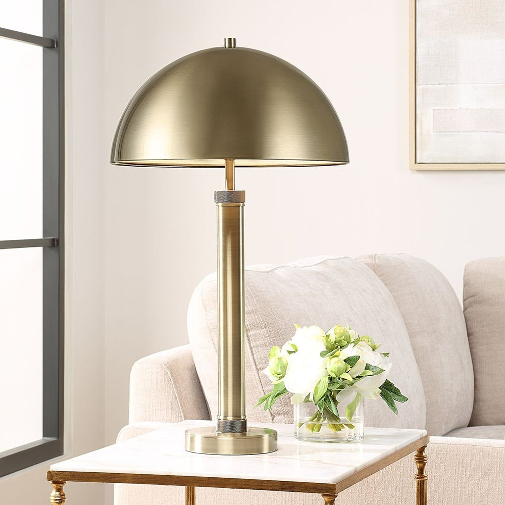 Charles Table Lamp in Antique Brass by Keiichi