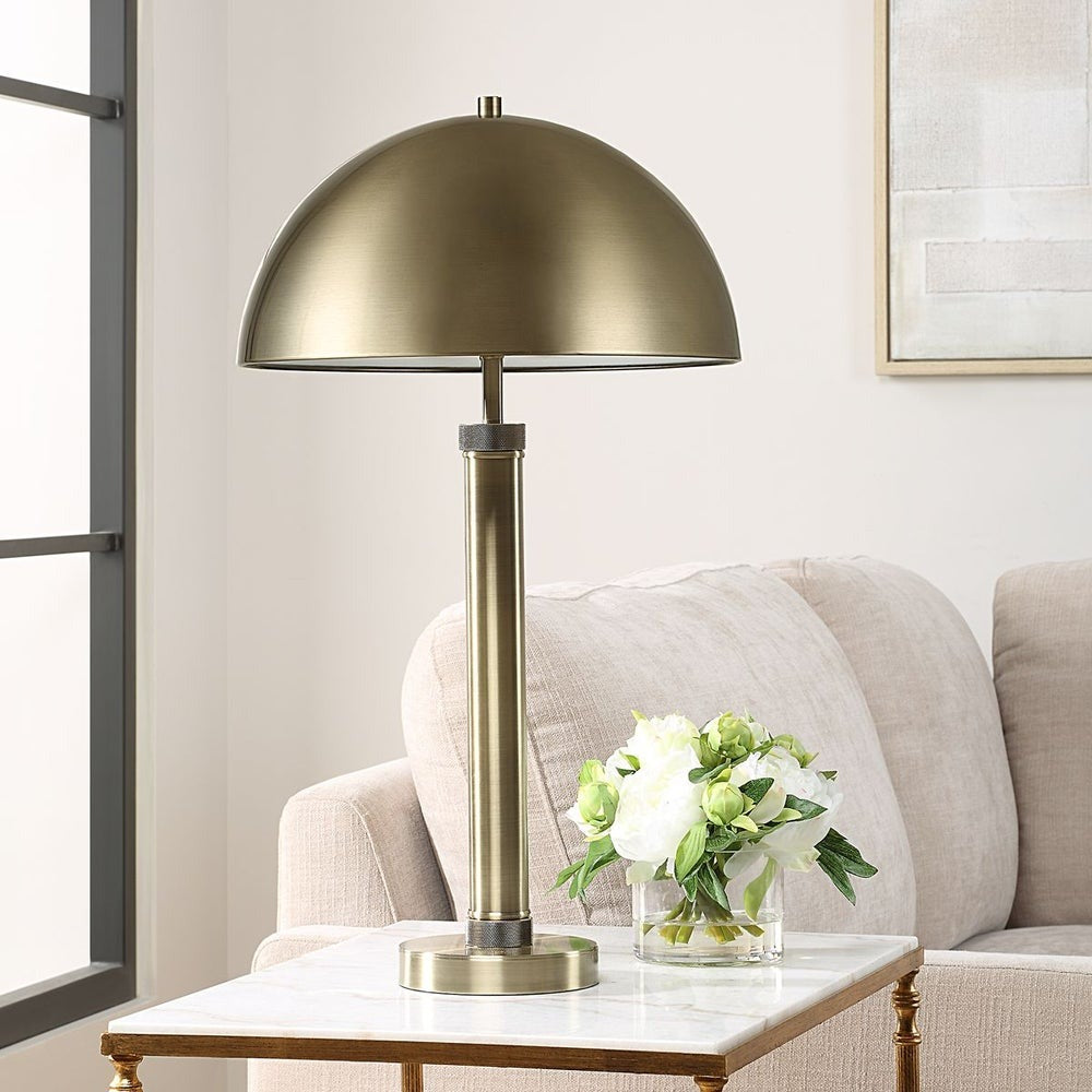 Charles Table Lamp in Antique Brass by Keiichi