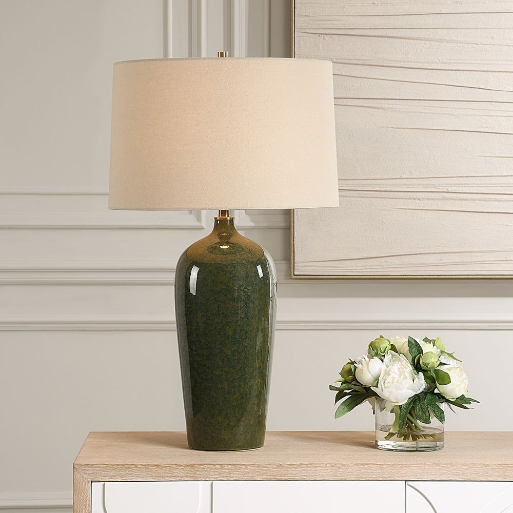Savannah Table Lamp in Emerald Green by Keiichi